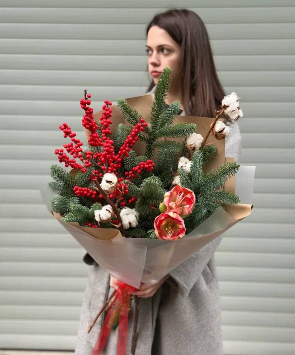 Зимний букет "Морозное утро"